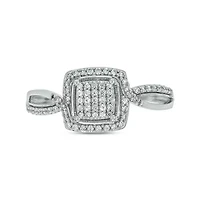 1/4 ct. t.w. Diamond Promise Ring Sterling Silver