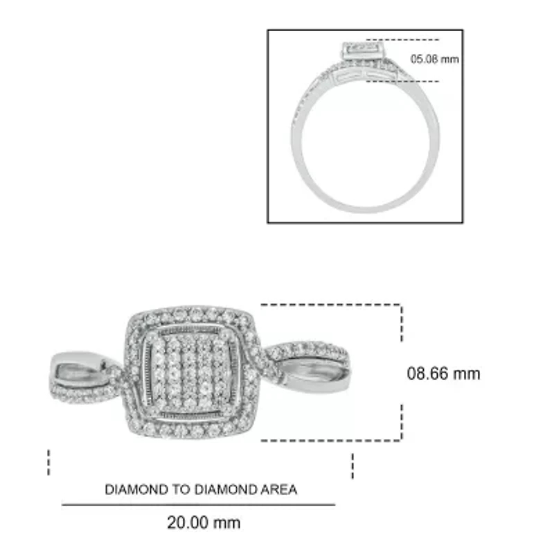 1/4 ct. t.w. Diamond Promise Ring Sterling Silver