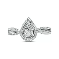 1/4 ct. t.w. Diamond Promise Ring Sterling Silver