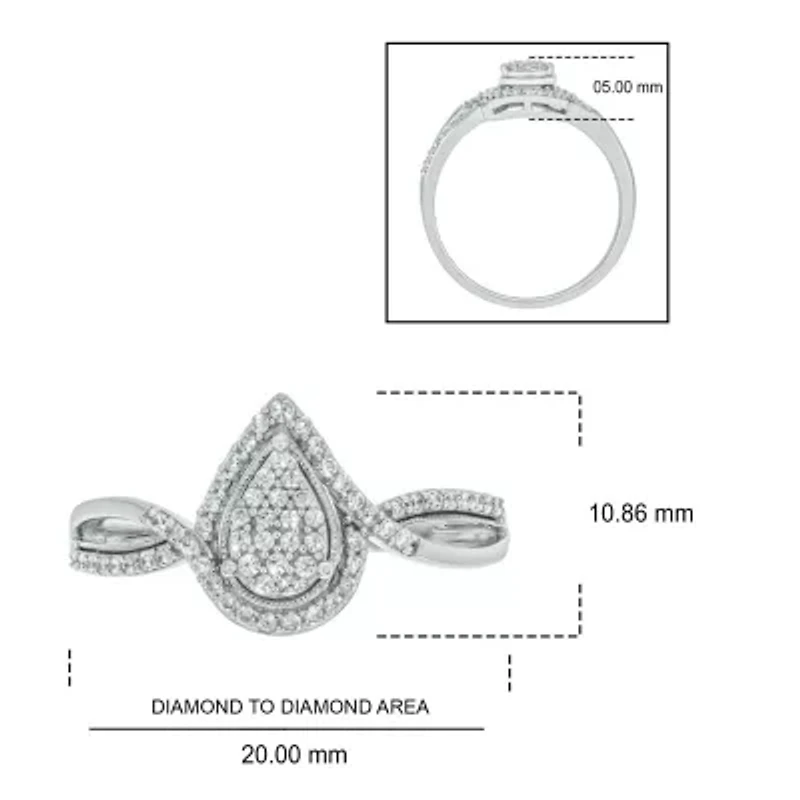 1/4 ct. t.w. Diamond Promise Ring Sterling Silver