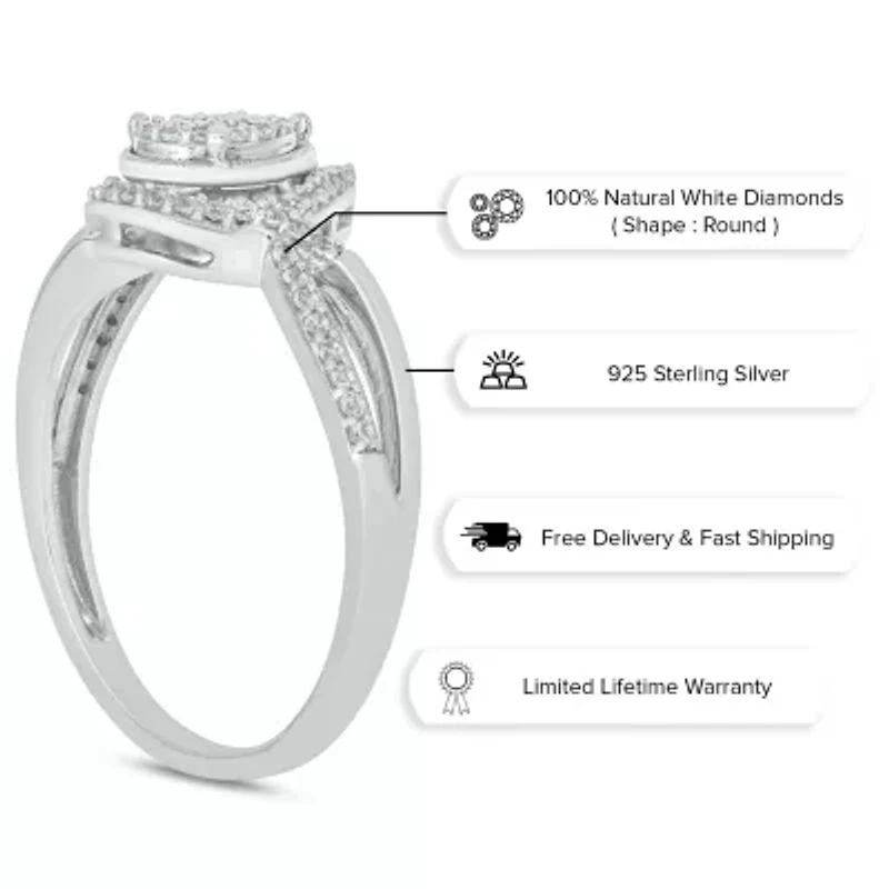 1/4 ct. t.w. Diamond Promise Ring Sterling Silver