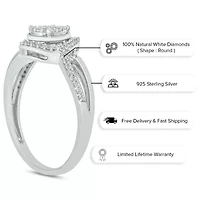 1/4 ct. t.w. Diamond Promise Ring Sterling Silver