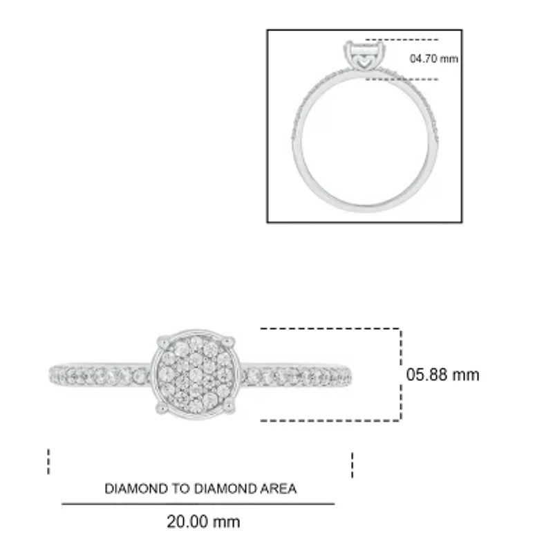 1/5 ct. t.w. Diamond Promise Ring Sterling Silver