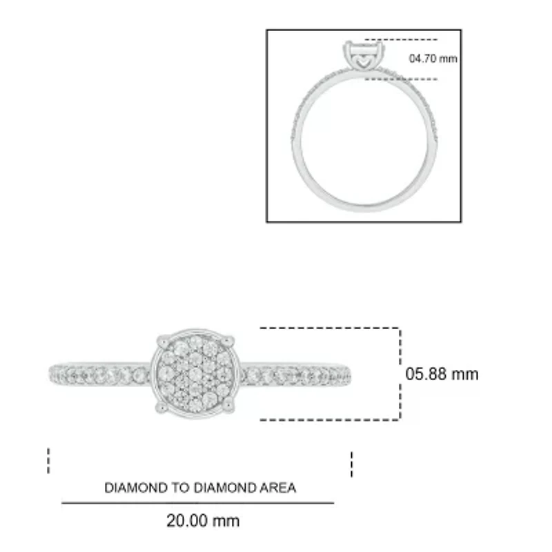 1/5 ct. t.w. Diamond Promise Ring Sterling Silver