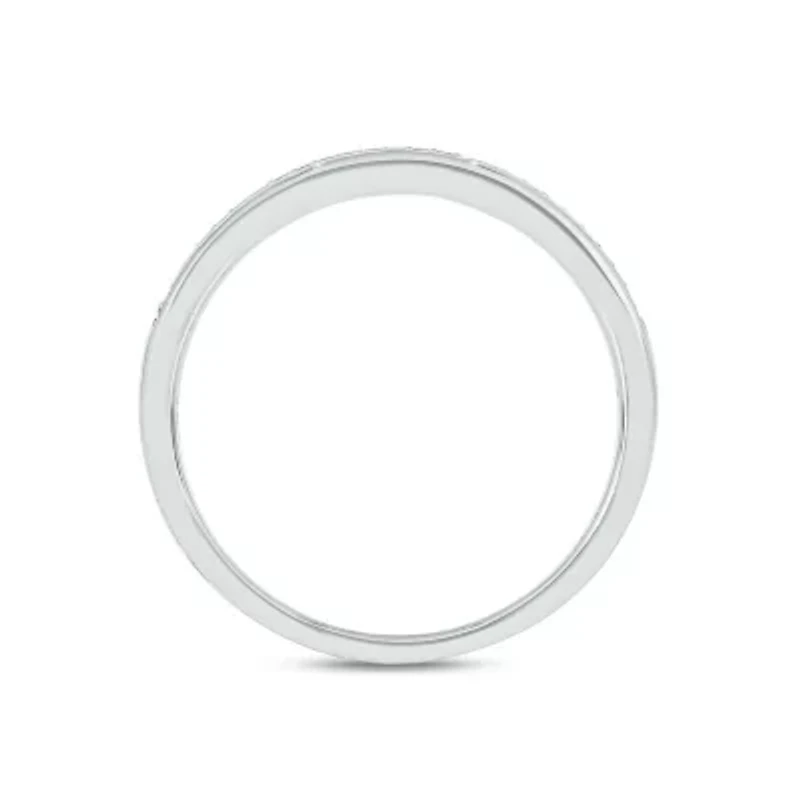 1/3 ct. t.w. Diamond Miracle Plate Bridal Ring Sterling Silver