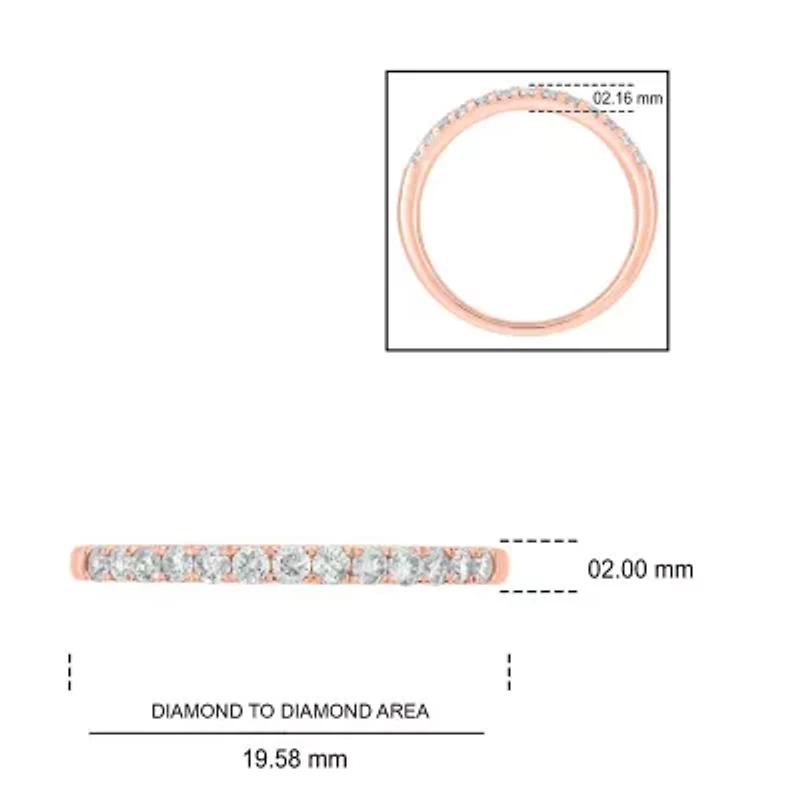 1/3 ct. t.w. Diamond Anniversary Band 14K Rose Gold