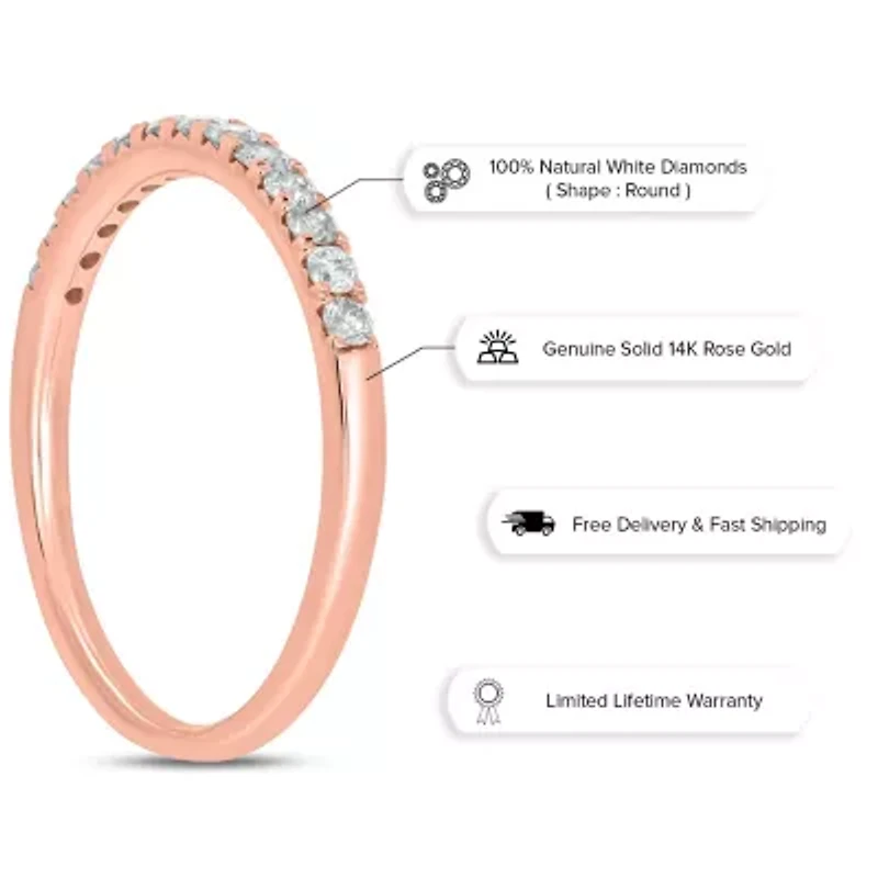 1/3 ct. t.w. Diamond Anniversary Band 14K Rose Gold