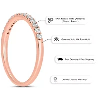 1/3 ct. t.w. Diamond Anniversary Band 14K Rose Gold