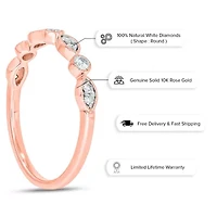 1/5 ct. t.w. Diamond Anniversary Band 10K Gold