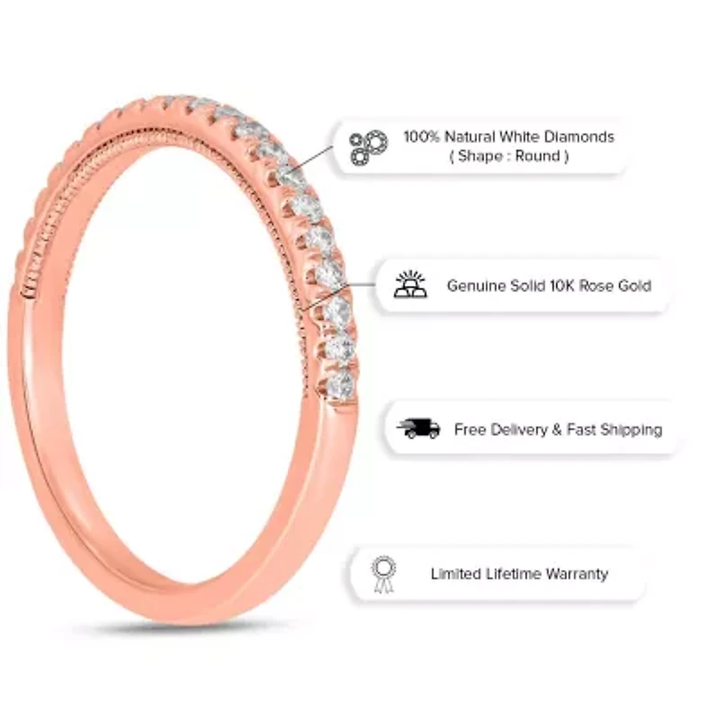 1/ ct. t.w. Diamond Anniversary Band 10K Gold