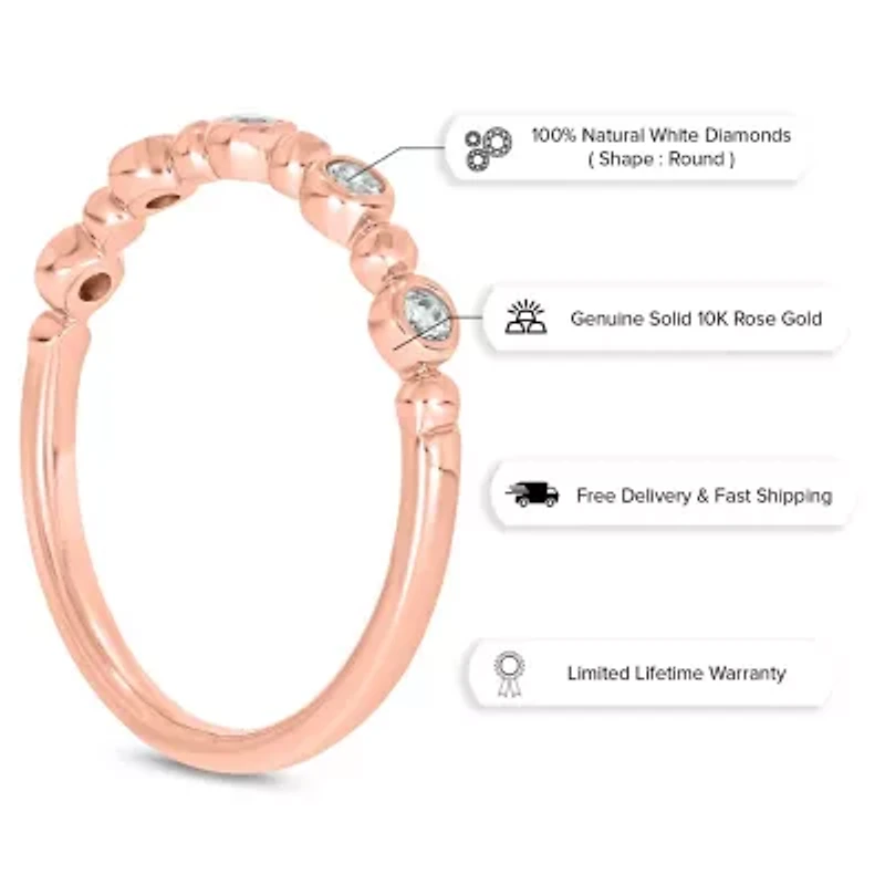 1/ ct. t.w. Diamond Anniversary Band 10K Gold