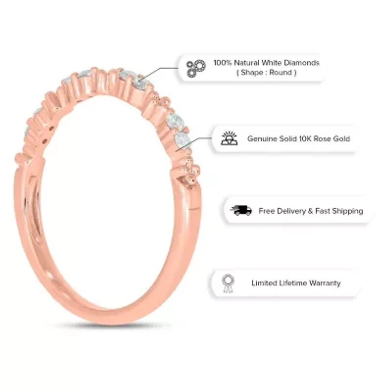 1/6 ct. t.w. Diamond Anniversary Band 10K Gold