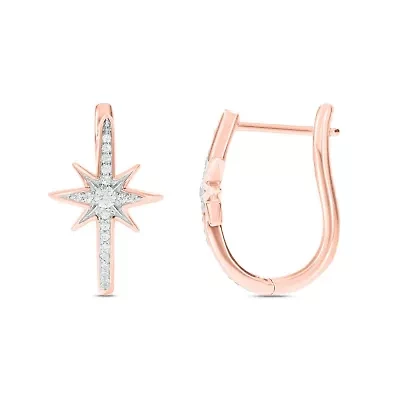 1/5 ct. t.w. Diamond Hoop Earring 10K Gold