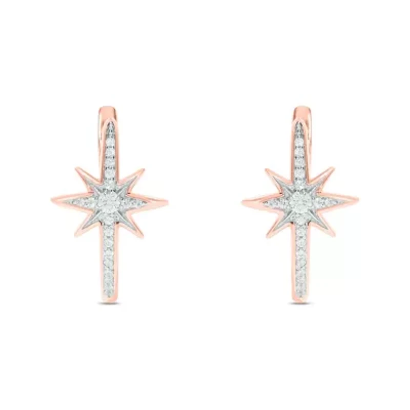 1/5 ct. t.w. Diamond Hoop Earring 10K Gold