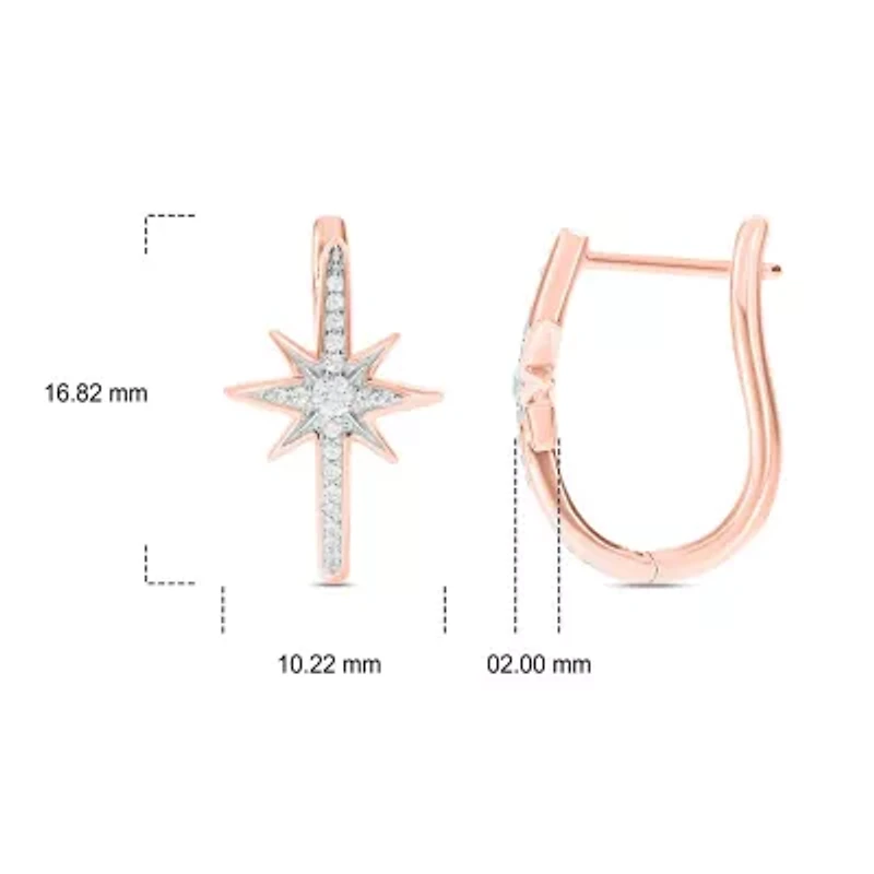 1/5 ct. t.w. Diamond Hoop Earring 10K Gold