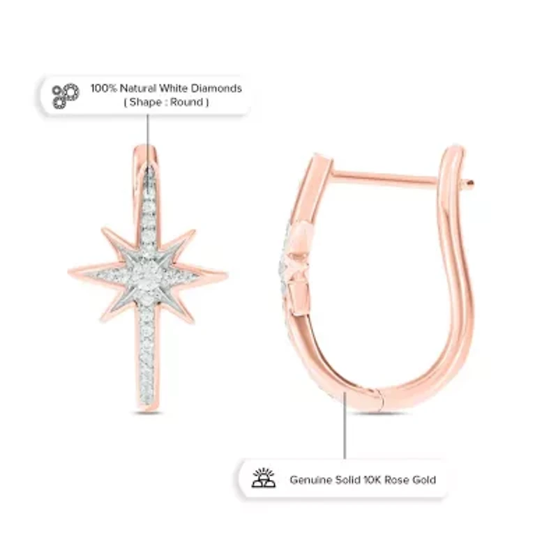 1/5 ct. t.w. Diamond Hoop Earring 10K Gold