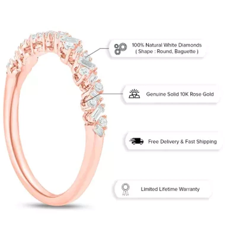 1/ ct. t.w. Diamond Anniversary Band 10K Gold