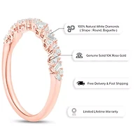 1/ ct. t.w. Diamond Anniversary Band 10K Gold