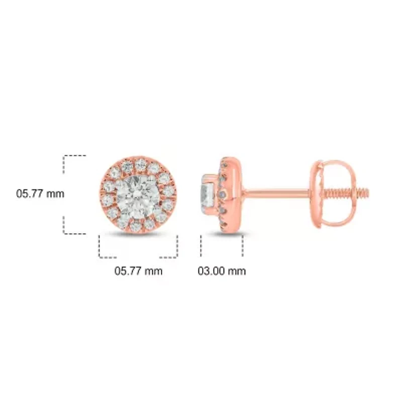 ct. t.w. Diamond Solitaire Earring 14K Gold