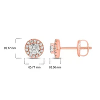 ct. t.w. Diamond Solitaire Earring 14K Gold