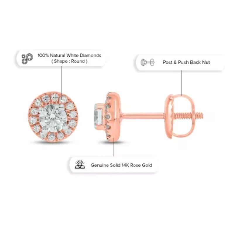 ct. t.w. Diamond Solitaire Earring 14K Gold