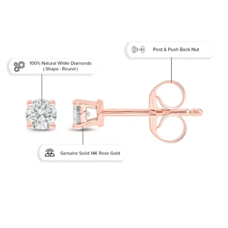 1/3 ct. t.w. Diamond Solitaire Earring 14K Gold