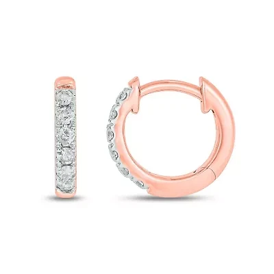 1/10 ct. t.w. Diamond Hoop Earring 10K Gold