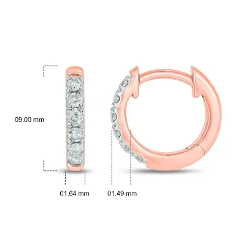 1/10 ct. t.w. Diamond Hoop Earring 10K Gold