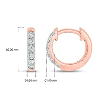 1/10 ct. t.w. Diamond Hoop Earring 10K Gold