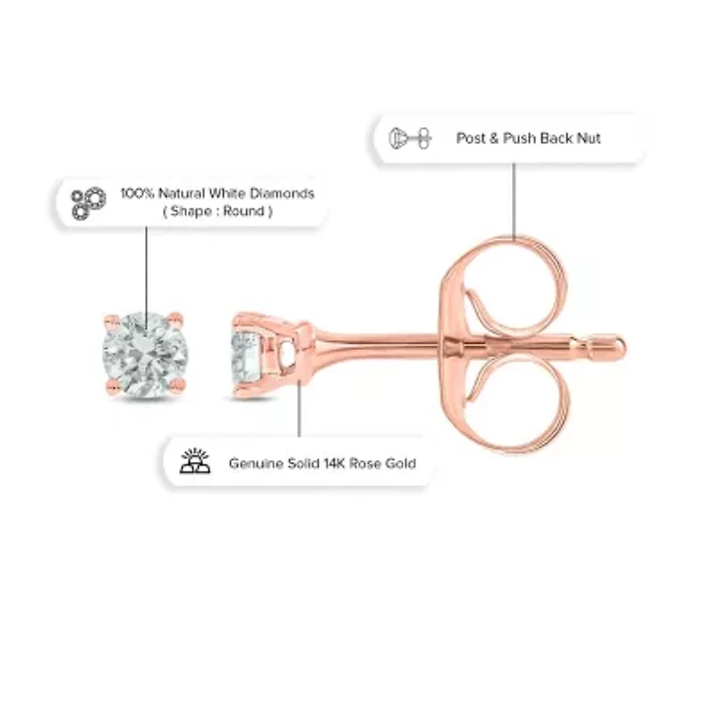 1/5 ct. t.w. Diamond Solitaire Earring 14K Gold