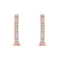 1/5 ct. t.w. Diamond Hoop Earring 10K Gold