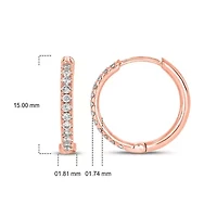 1/5 ct. t.w. Diamond Hoop Earring 10K Gold