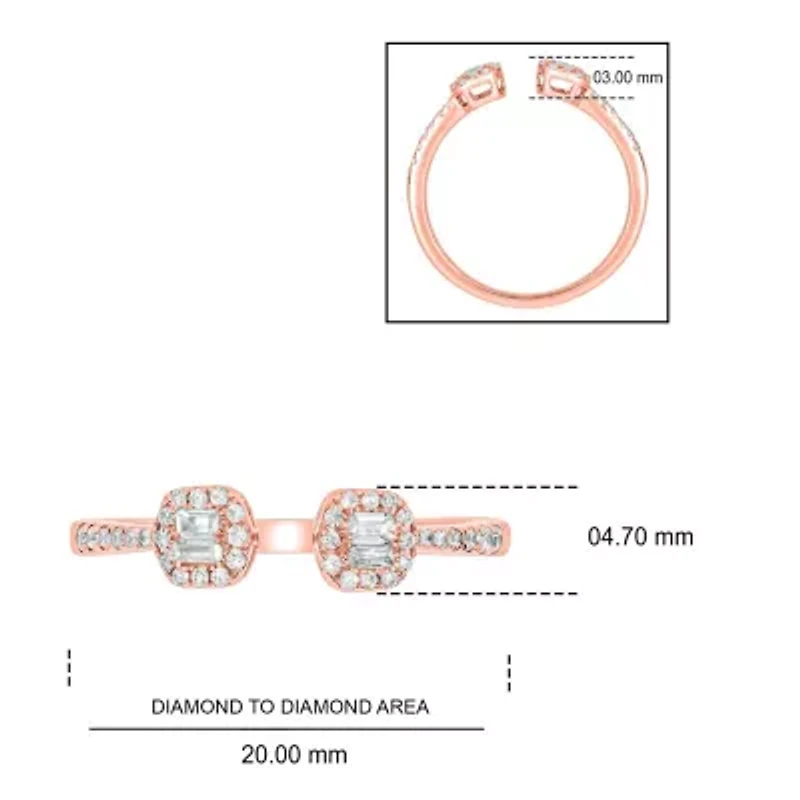 1/4 ct. t.w. Diamond Open Ring 10K Gold