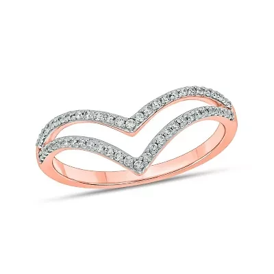 1/4 ct. t.w. Diamond Curve Ring 10K Gold
