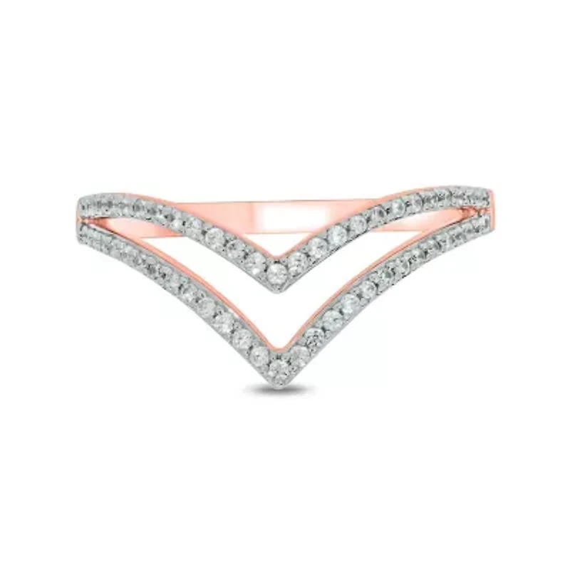 1/4 ct. t.w. Diamond Curve Ring 10K Gold