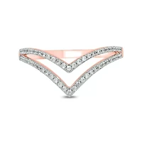 1/4 ct. t.w. Diamond Curve Ring 10K Gold