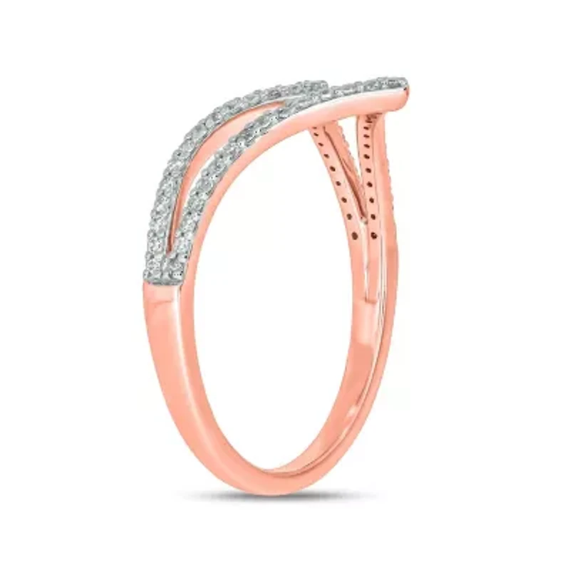 1/4 ct. t.w. Diamond Curve Ring 10K Gold