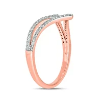 1/4 ct. t.w. Diamond Curve Ring 10K Gold