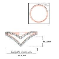 1/4 ct. t.w. Diamond Curve Ring 10K Gold