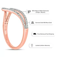 1/4 ct. t.w. Diamond Curve Ring 10K Gold