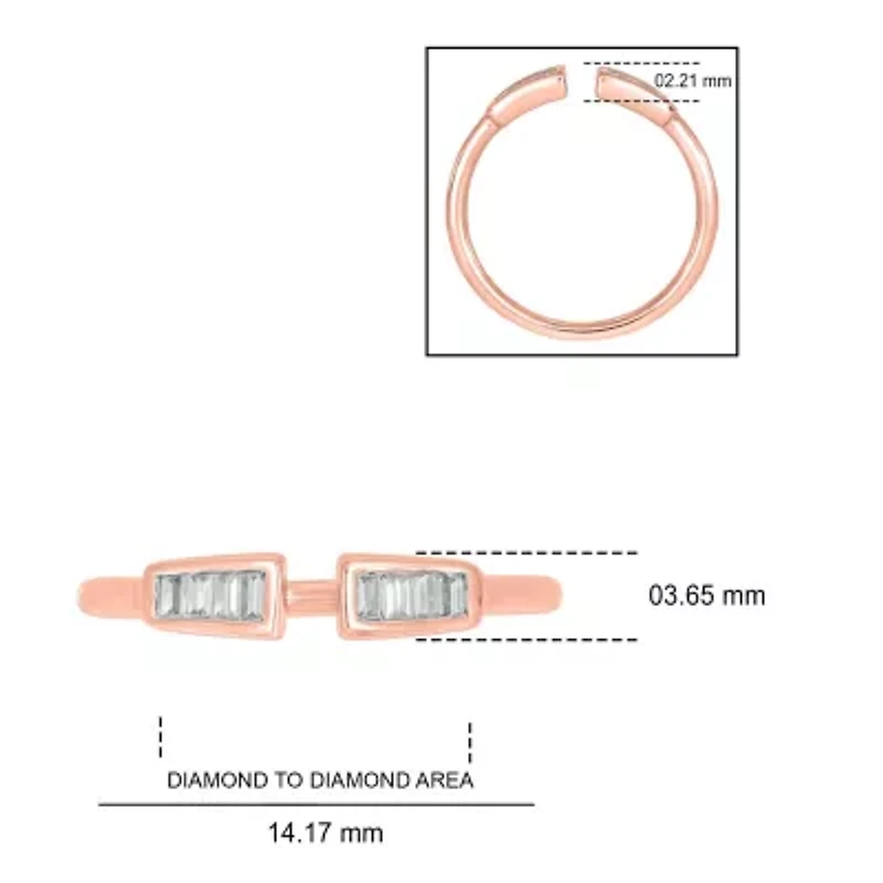 1/6 ct. t.w. Diamond Open Fashion Ring 10K Gold