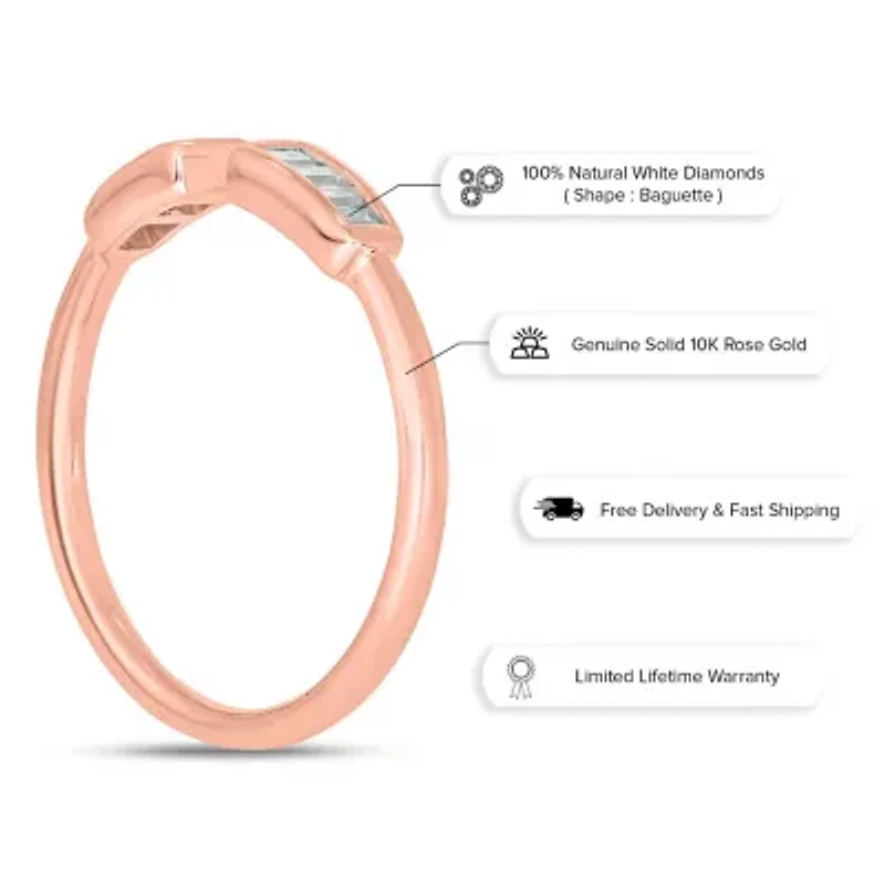 1/6 ct. t.w. Diamond Open Fashion Ring 10K Gold