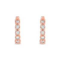 3/8 ct. t.w. Diamond Hoop Earring 10K Gold