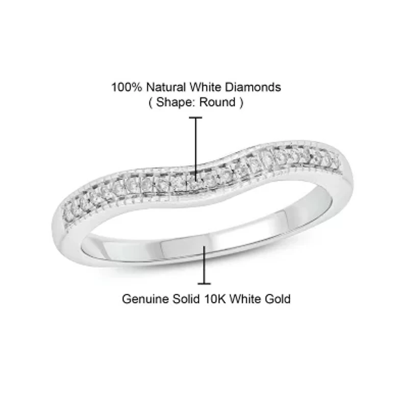 1/10 ct. t.w. Diamond Anniversary Band 10K White Gold