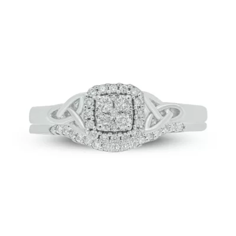 1/4 ct. t.w. Diamond Bridal Ring Sterling Silver
