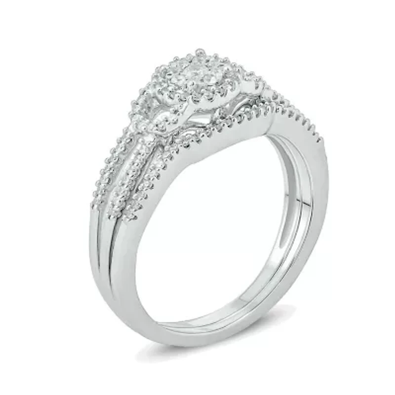 1/3 ct. t.w. Diamond Bridal Ring 10K White Gold