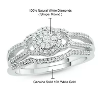 1/3 ct. t.w. Diamond Bridal Ring 10K White Gold