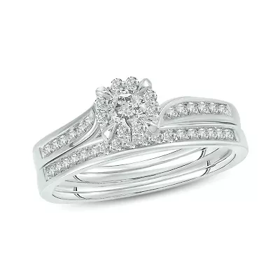 1/2 ct. t.w. Diamond Bridal Ring 10K White Gold