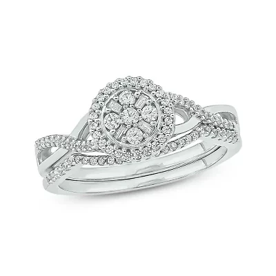 1/3 ct. t.w. Diamond Bridal Ring 10K White Gold