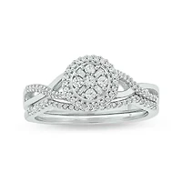1/3 ct. t.w. Diamond Bridal Ring 10K White Gold
